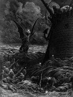 Death-fires Dancing Around The Becalmed Ship by Gustave Dore