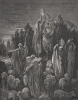 Jacob Goeth Into Egypt by Gustave Dore