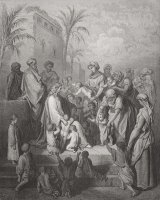 Jesus Blessing The Children by Gustave Dore