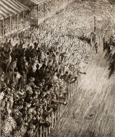 The Finishing Line Of The Derby by Gustave Dore