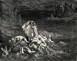 The Inferno, Canto 7, Lines 118119 “now Seest Thou, Son! The Souls of Those, Whom Anger Overcame.” by Gustave Dore