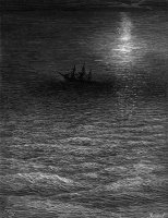 The Marooned Ship In A Moonlit Sea by Gustave Dore