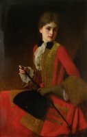 Girl in a Riding Habit by Gustave Jean Jacquet