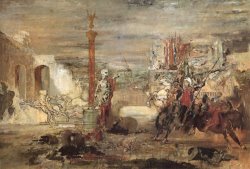 Death Offers Crowns to The Winner of The Tournament by Gustave Moreau