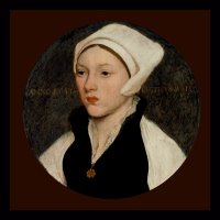 Portrait of a Young Woman with a White Coif - 1541 by Hans Holbein the Younger