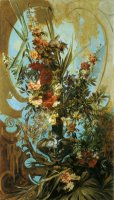 Large Flower Piece by Hans Makart