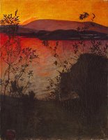 Evening Glow by Harald Sohlberg