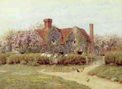 A Buckinghamshire House at Penstreet by Helen Allingham