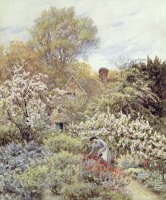 A Garden in Spring by Helen Allingham