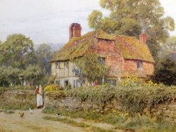A Surrey Cottage by Helen Allingham
