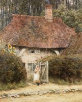At the Cottage Gate by Helen Allingham