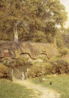 Cottage at Farringford Isle of Wight by Helen Allingham