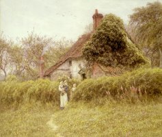 Cottage at Pinner Middlesex by Helen Allingham