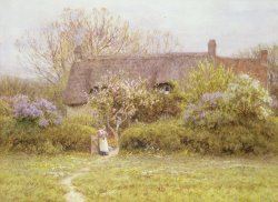 Cottage Freshwater Isle of Wight by Helen Allingham