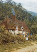 Cottage near Witley Surrey by Helen Allingham