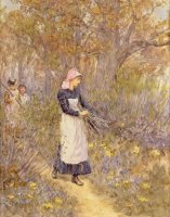 Gathering Wood for Mother by Helen Allingham