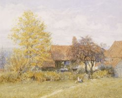 Old Wyldes Farm by Helen Allingham