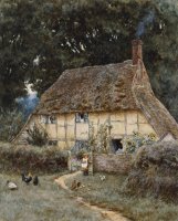 On the Brook Road near Witley by Helen Allingham