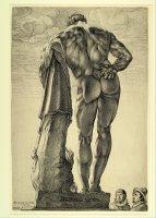 Farnese Hercules by Hendrick Goltzius