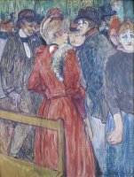 At The Moulin De La Galette by Henri de Toulouse-Lautrec