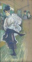 Jane Avril Dancing by Henri de Toulouse-Lautrec