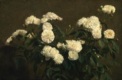 Still Life of White Roses by Henri Fantin Latour