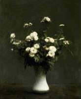 Vase of Chrysanthemums by Henri Fantin Latour
