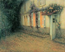 Roses And Wisterias on The House by Henri Le Sidaner