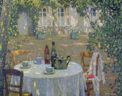 The Table in the Sun in the Garden by Henri Le Sidaner