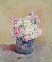 Vase Of Flowers by Henri Lebasque