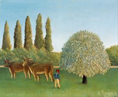Meadowland by Henri Rousseau