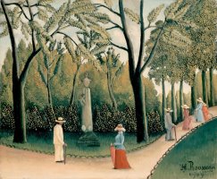 Rousseau, Henri The Luxembourg Gardens. Monument to Shopin by Henri Rousseau
