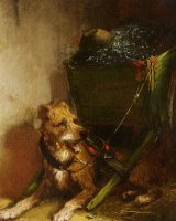 The Dog Cart by Henriette Ronner-Knip