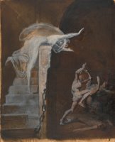 Ariadne Watching The Struggle of Theseus with The Minotaur by Henry Fuseli