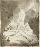 Hephaestus, Bia And Crato Securing Prometheus on Mount Caucasus by Henry Fuseli