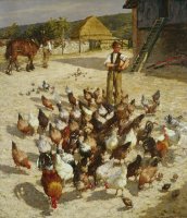 A Sussex Farm by Henry Herbert La Thangue