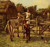 Sussex Farm by Henry Herbert La Thangue