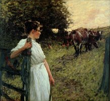 The Farmer's Daughter by Henry Herbert La Thangue