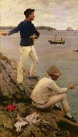 Fisher Boys Falmouth by Henry Scott Tuke