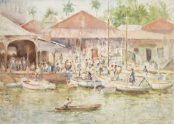  The Market Belize British Honduras by Henry Scott Tuke