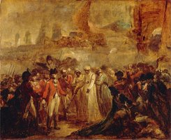 The Surrender of The Two Sons of Tipu Sahib, Sultan of Mysore, to Sir David Baird by Henry Singleton