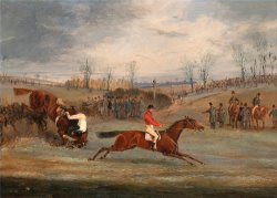Scenes From a Steeplechase Near The Finish by Henry Thomas Alken