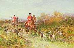 Hunting Scene by Heywood Hardy