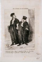 Les Avocats Et Les Plaideurs Enfin! Nous Avons Obtenu La Separation De Biens... by Honore Daumier