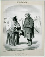 Les Bons Bourgeois Vous Etes Toujours Galant! by Honore Daumier
