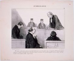 Les Gens De Justice M. L'avocat a Rendu Pleine Justice... by Honore Daumier