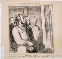 Les Moments Difficiles De La Vie Une Visite a L'atelier by Honore Daumier