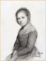 Portrait of a Girl (jeannette), C. 1830 by Honore Daumier