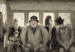 The Omnibus by Honore Daumier