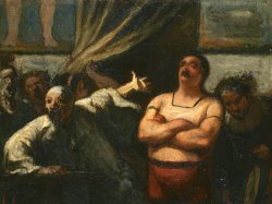 The Strong Man by Honore Daumier